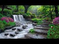 Peaceful Stream Scene | 4K 🌷Relaxing with Birds Singing, Flowing Stream Sound for Healing, Recharge