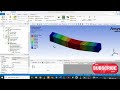 Stress analysis of a beam