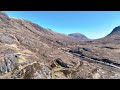 The Road Passing 3 sisters Glen Coe Scotland.  Mavic 3