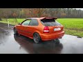 Exhaust Sound Honda Civic ej9 b16 swap