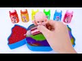 Satisfying Video l How to make Mixing Nail Foot from BathTub & Rainbow Slime Bottle Cutting ASMR