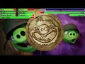 The Angry Birds Movie (2016) Final Battle with healthbars 2/4 (REMAKE)