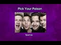 One Direction: Pick your poison (sped up)