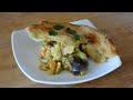 Curry chicken pot pie with a puff pastry crust