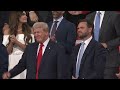 Donald Trump makes emotional appearance at Republican Convention