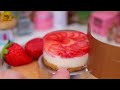 Wonderful Miniature Strawberry Cheesecake | Amazing Miniature cooking | Miniature Hieu's kitchen