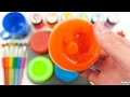 Satisfying Video l How to Make Fruit Slimes in Jars FROM Rainbow Colors & Cutting ASMR