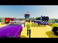 TRANSPORTING BEST POLICE CARS & EMERGENCY VEHICLES WITH BIG TOW TRUCKS! Farming Simulator 22