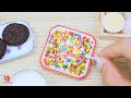 Miniature Rainbow Cake Decorating 🌈 1000 Layers of Rainbow Fondant Miniature Cakes By Baking Yummy