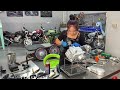 Full Rebuilding  Honda Jialing 70 Motorcycle & Building a Cafe Racer - Full Timelapse