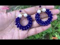 Unique earrings Making at home | How to make earrings | Crystal beads earrings @CrafterNimi101