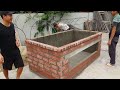 Make a Unique Fish Tank - Construction Techniques Creative Brick Dome & With Formwork Structure
