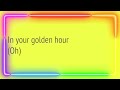 Golden Hour (Lyrics)
