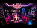 Christmas Dining Room Ambience | Background Noise and Music | Pinkmas | Hour Long
