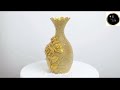 Plastic bottle flower vase making -Look like ceramic vase |प्लास्टिक की बोतल फूल फूलदान बना रही हैं