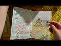 ASMR Setting up My May Journal Spreads || Lo-Fi Whispered, Stickers, tapping, crinkles, Paper sounds