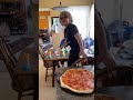 Silly boy making pizza perfection!