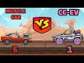 MUSCLE CAR vs CC-EV Vehicle Comparison Which vehicle is the Best?? - Hill Climb Racing 2