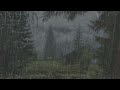 Hujan Pengantar Tidur - Tertidur Nyenyak dalam 3 Menit dengan Suara Hujan Deras di Atap di Hutan
