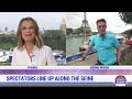 Olympic fans prepare to line up along Seine for Parade of Nations