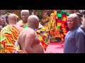 Dr. Bawumia and Samira greet Otumfuo Osei Tutu II as he celebrates 25 years of peaceful rule