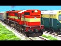HIGH  STAIR RAILWAY TRACKS VS INDIAN FAST TRAINS PASSING ON  STAIR RAILWAY TRACKS|Train Simulator|