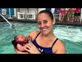 Born-To-Swim Experience for Monet at 8 days old