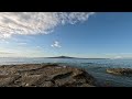 4K Relaxing Calming Nature Ambiance Waterfront Island View White Noise