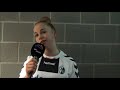 20180204 Interview mit Giulia Gwinn von Freiburg nach das Allianz Bundesliga Spiel zwischen SGS Esse