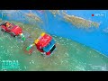 Lego Bridge Collapse - Tsunami Causes Bridge Disaster - Wave Machine Dam Breach Experiment