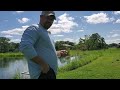 Testing out the Banjo Minnow in my Buddy's pond