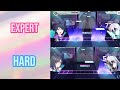 COLORFUL STAGE EXPERT VS HARD | SWEETY GLITCH