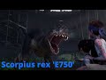 Scorpius rex(E750) vs Indoraptor vs Indominus rex Roar Comparison .