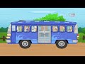 The Wheels On The Bus Go Round and Round | English Song | Animated Nursery Rhymes For Children