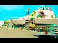 Lego Dam Breach Tsunami - Skull Sand Dam Collapse - Flood Dinosaur Island - Wave Machine & Sinkhole