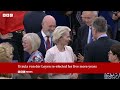 Ursula von der Leyen re-elected as European Commission president | BBC News