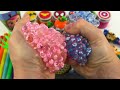 Oddly Satisfying l 6 Slime Toys WITH Rainbow Lollipop Candy AND Magic Pan Mixing & Cutting ASMR