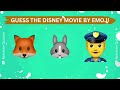 Guess The Disney Movie By Emoji! 🎬 | Emoji Movie Quiz 2024 #quiz #games