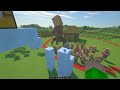 Players Circle VS Villagers Circle in Minecraft