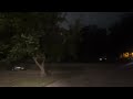 Severe Thunderstorm 80 mph winds Wichita, KS at NIGHT!