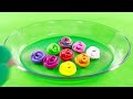 Picking Pinkfong in Rainbow Eggs, Cake Shapes with CLAY Coloring! Satisfying ASMR Videos