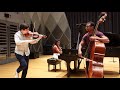 Augustin Hadelich & Xavier Foley - rehearsal video of Bottesini Grand Duo Concertant (ending)