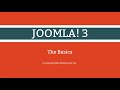 Joomla 3 Tutorial - Lesson 08 - Administrator