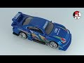 Blue LB Super silhouette Nissan Silvia S15 LBWK diecast Custom Hot wheels Airbrush graphic paint