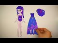 Paper Dolls Dress up MLP Costumes & shoes handmade Quiet Book Making colorful dresses and hairstyles