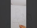 How to draw a girl with butterfly#girldrawing #preetharshart