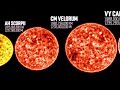 Black Hole Size Comparison vs Largest Stars [4K] | Data Playz