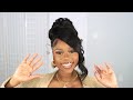 HIGH MESSY BUN AND SIDE BANG HAIR TUTORIAL | STEP BY STEP TUTORIAL | Chev B.