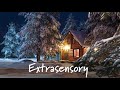 Relaxing Winter Ambiance | Jazz Music, Wind, and Crackling Fire Sounds | Deep Sleep, Study, Work