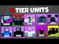 ALL Unit Tier List! Toilet Tower Defense